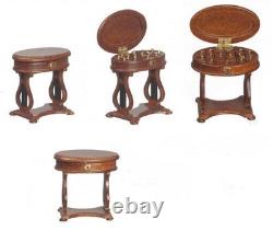 112 SCALE VICTORIAN SEWING BOX #JJ05024WN JBM Dollhouse Miniature Furniture