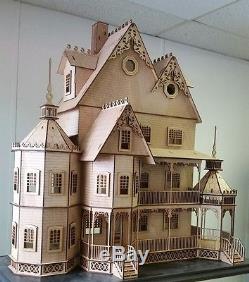 112 Scale Ashley Gothic Victorian Dollhouse Kit 0000355