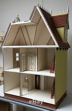 112 Scale Miniature Mirabella Victorian Mansion Laser Cut Dollhouse Kit 0001247