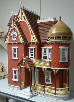 112 or 1 Scale Miniature Hannah Victorian Mansion Laser Dollhouse Kit 0001196