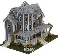 1144 Scale Dollhouse KIT Tiny Victorian Gothic Mansion 9 Rooms with Greenery