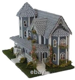 1144 Scale Dollhouse KIT Tiny Victorian Gothic Mansion 9 Rooms with Greenery