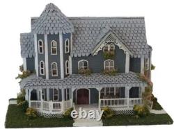 1144 Scale Dollhouse KIT Tiny Victorian Gothic Mansion 9 Rooms with Greenery