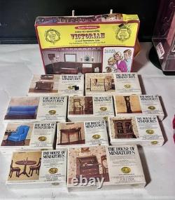 11 VTG House of Miniatures Kit Doll Furniture Chippendale Circa 1700-1800
