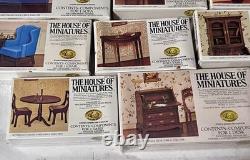 11 VTG House of Miniatures Kit Doll Furniture Chippendale Circa 1700-1800
