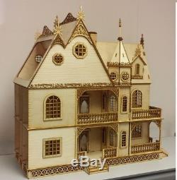 124 Scale Jasmine Gothic Victorian Dollhouse Kit 0000375