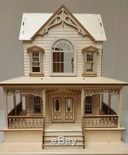 124 Scale Little Briana Country Victorian Cottage Dollhouse Kit 0000382