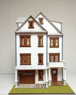 124 Scale Wooden Dollhouse Mansion Kit Easy Build