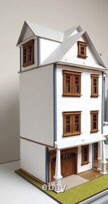 124 Scale Wooden Dollhouse Mansion Kit Easy Build