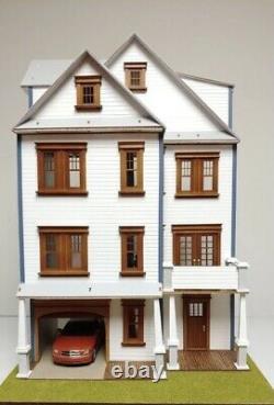 124 Scale Wooden Dollhouse Mansion Kit Easy Build