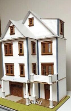 124 Scale Wooden Dollhouse Mansion Kit Easy Build