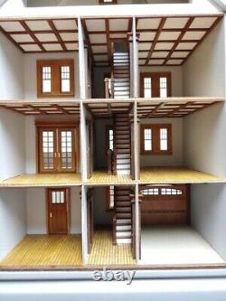 124 Scale Wooden Dollhouse Mansion Kit Easy Build