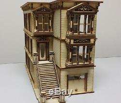 148 or 1/4 Scale Lisa San Francisco Painted Lady Dollhouse Kit 0000393