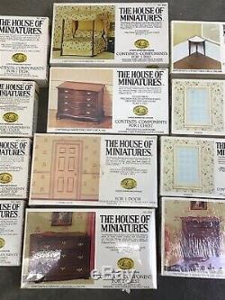 14 NEW X-acto Collectors THE HOUSE OF MINIATURES Dollhouse Furniture-6 Sealed