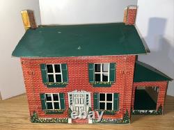 1933 Sutherland Paper Co No 200 Playtown Cardboard Dollhouse Kalamazoo MI HTF