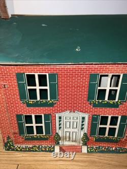 1933 Sutherland Paper Co No 200 Playtown Cardboard Dollhouse Kalamazoo MI HTF