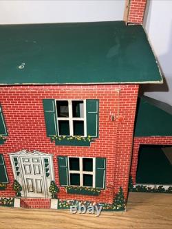 1933 Sutherland Paper Co No 200 Playtown Cardboard Dollhouse Kalamazoo MI HTF