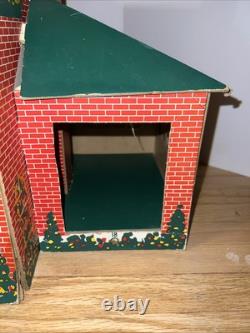 1933 Sutherland Paper Co No 200 Playtown Cardboard Dollhouse Kalamazoo MI HTF
