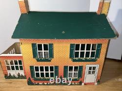 1933 Sutherland Paper Co No 200 Playtown Cardboard Dollhouse Kalamazoo MI HTF