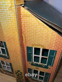 1933 Sutherland Paper Co No 200 Playtown Cardboard Dollhouse Kalamazoo MI HTF
