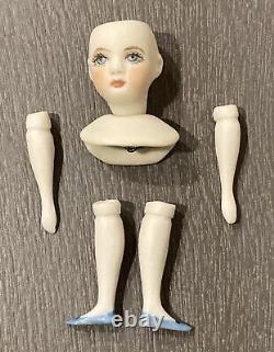 1977 Artisan Dollhouse Miniature Doll DIY Kit Hand Painted 1.25 Porcelain Bust