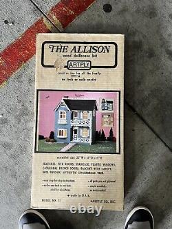 1983 Artply The Allison Wood Dollhouse Kit Model 77 Unassembled No Barcode on Bx