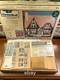 1983 Greenleaf The GLENCROFT Wooden Dollhouse Kit #8001 COMPLETE With BOX