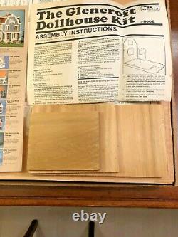 1983 Greenleaf The GLENCROFT Wooden Dollhouse Kit #8001 COMPLETE With BOX