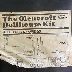 1983 Greenleaf The GLENCROFT Wooden Dollhouse Kit #8001 WithBox Vintage Artistic