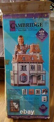 1991 DURA CRAFT CAMBRIDGE 9 Room MINIATURE DOLLHOUSE KIT Original Box DuraCraft