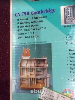 1991 DURA CRAFT Cambridge Mansions In Miniature 9 RM Dollhouse Kit CA 750 NIB