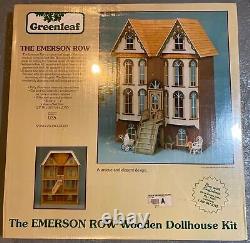 1991 Greenleaf THE EMERSON ROW Wooden Dollhouse Kit 8007! New, Factory Sealed