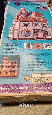 1991 Vintage Dura Craft Cambridge Wooden Dollhouse Kit CA 750 NEW IN BOX
