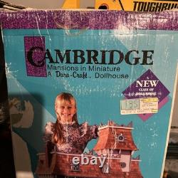 1991 Vintage Dura Craft Cambridge Wooden Dollhouse Kit CA 750 NEW IN BOX