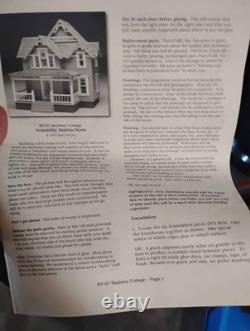1998 Bayberry Wooden Dollhouse by DuraCraft Partially Assembled with Parts