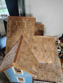 1998 Bayberry Wooden Dollhouse by DuraCraft Partially Assembled with Parts