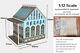 1/12 & 1/24 Scale Dollhouse Kit Unfinished Miniature Handmade Do it Your Self