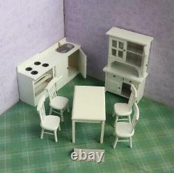 1/12 Doll House Mini Wooden Small Furniture Model Play House Toy Kitchen Kit
