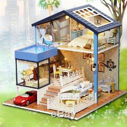 1/24 Dollhouse Kits Miniature Diorama DIY Romantic Private Seattle Villa