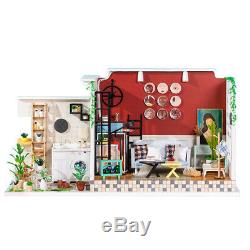 1/24 Scale Wooden Dollhouse Miniature Kits Furniture Room Model
