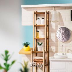 1/24 Scale Wooden Dollhouse Miniature Kits Furniture Room Model