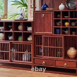 1/6 Scale Dollhouse Miniature Kits Chinese Style Wooden Furniture Jewelry CabiJe