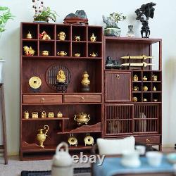 1/6 Scale Dollhouse Miniature Kits Chinese Style Wooden Furniture Jewelry CabiJe