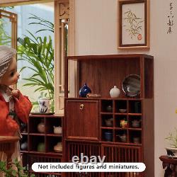 1/6 Scale Dollhouse Miniature Kits Chinese Style Wooden Furniture Jewelry CabiJe