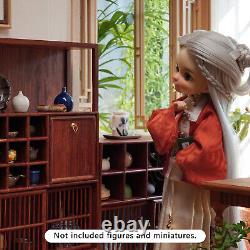 1/6 Scale Dollhouse Miniature Kits Chinese Style Wooden Furniture Jewelry CabiJe