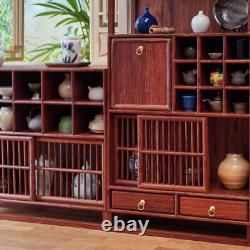 1/6 Scale Dollhouse Miniature Kits Chinese Style Wooden Furniture Jewelry Cabioz
