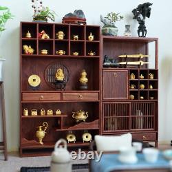 1/6 Scale Dollhouse Miniature Kits Chinese Style Wooden Furniture Jewelry Cabioz