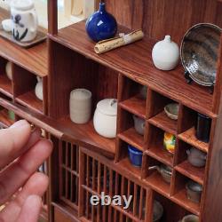 1/6 Scale Dollhouse Miniature Kits Chinese Style Wooden Furniture Jewelry Cabioz