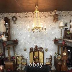 1/6 Scale Dollhouse Miniatures Accessories Luxury Vintage Chandlier Lamp Lights