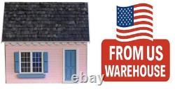 1-Inch Scale Keeper's House Dollhouse Kit Charming Coastal-Style Miniature. 1-I